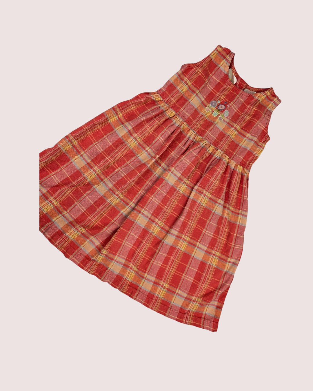 Vintage Sears Kids madras dress Tagged 6-6X