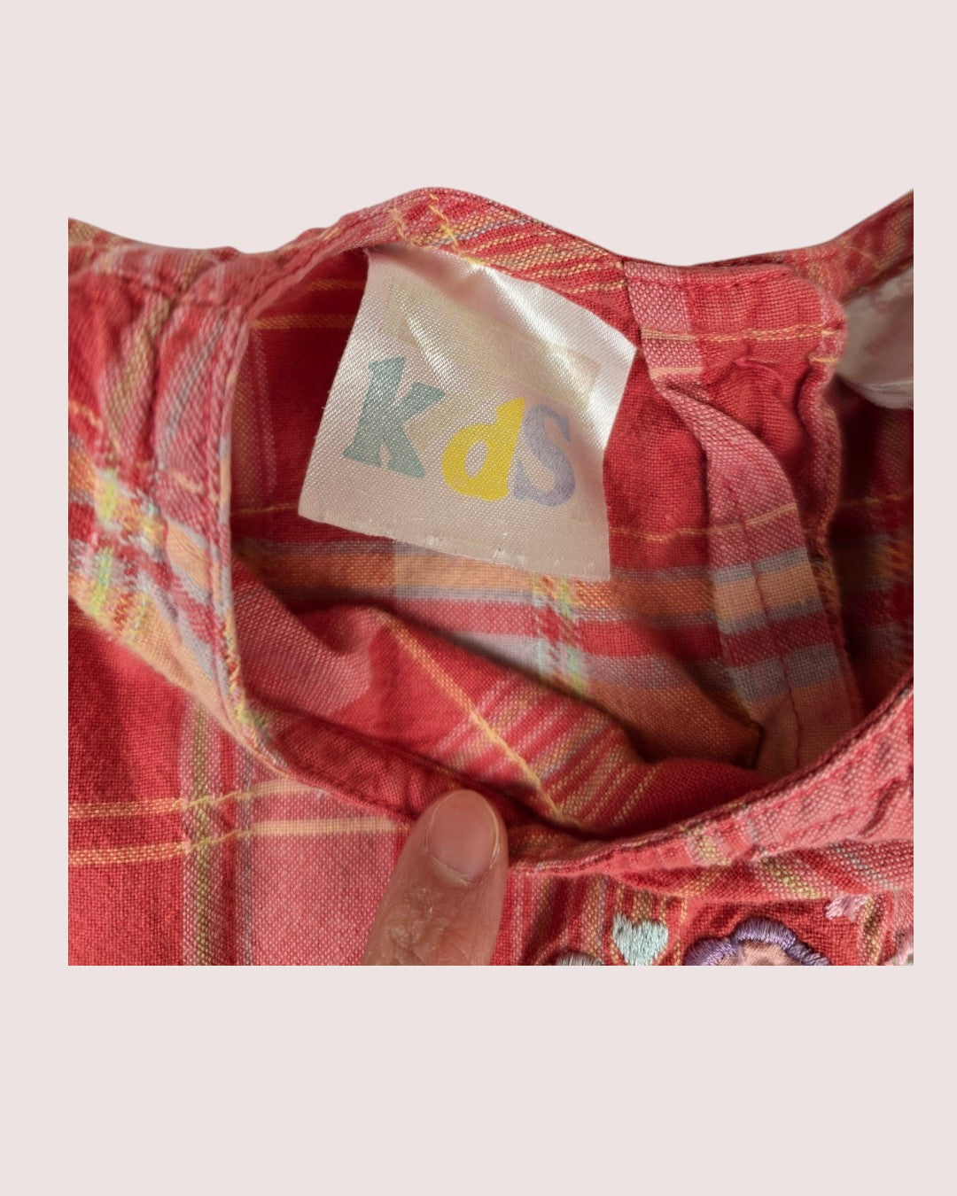 Vintage Sears Kids madras dress Tagged 6-6X