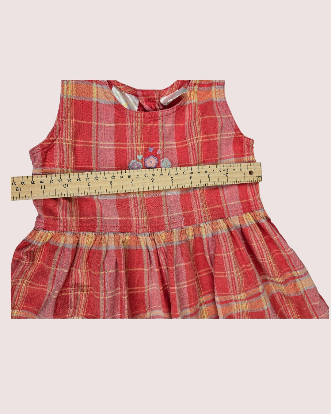 Vintage Sears Kids madras dress Tagged 6-6X