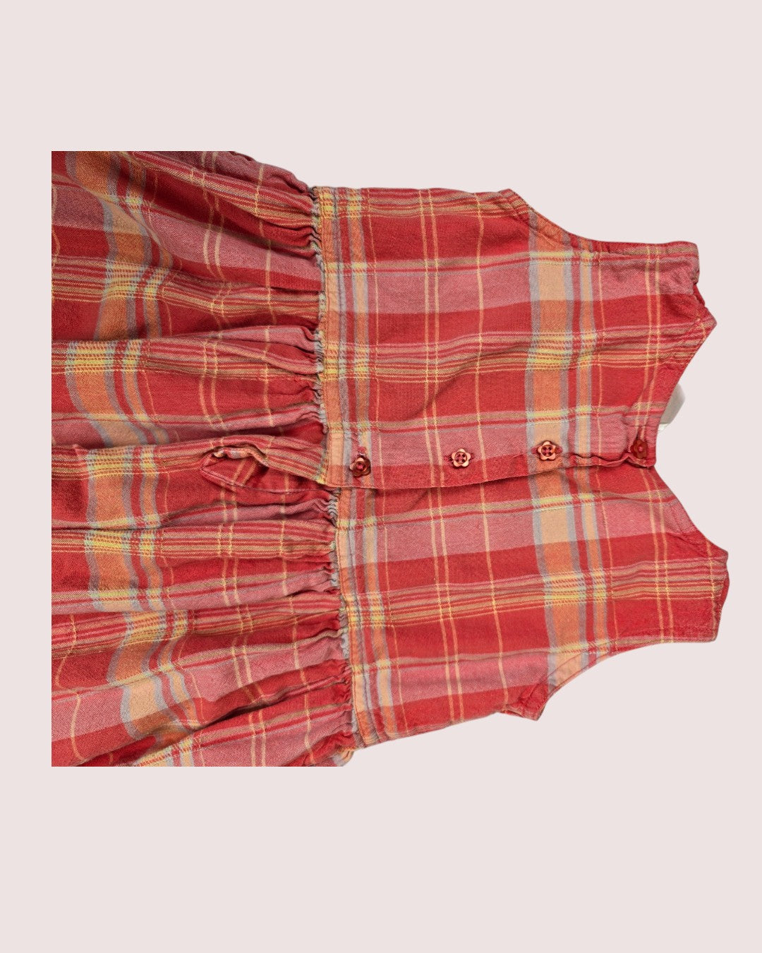 Vintage Sears Kids madras dress Tagged 6-6X