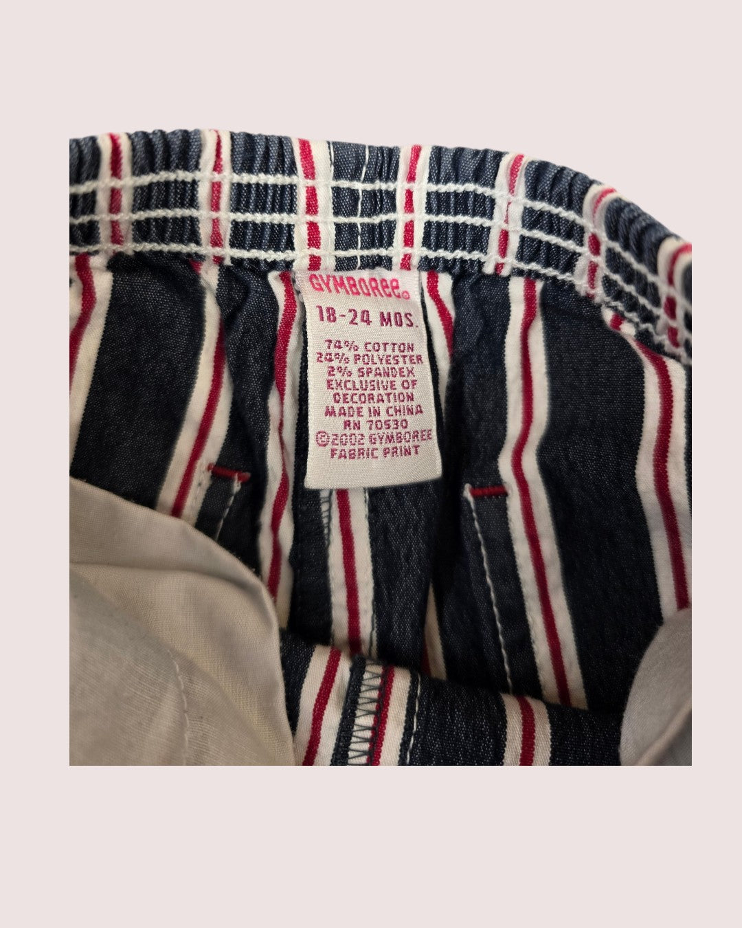 Gymboree striped poppy pants Tagged 18-24m
