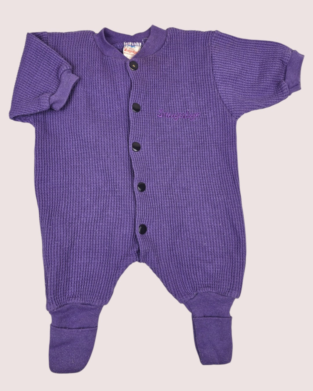 Vintage Snugabye waffle sleeper -purple Tagged 9lbs