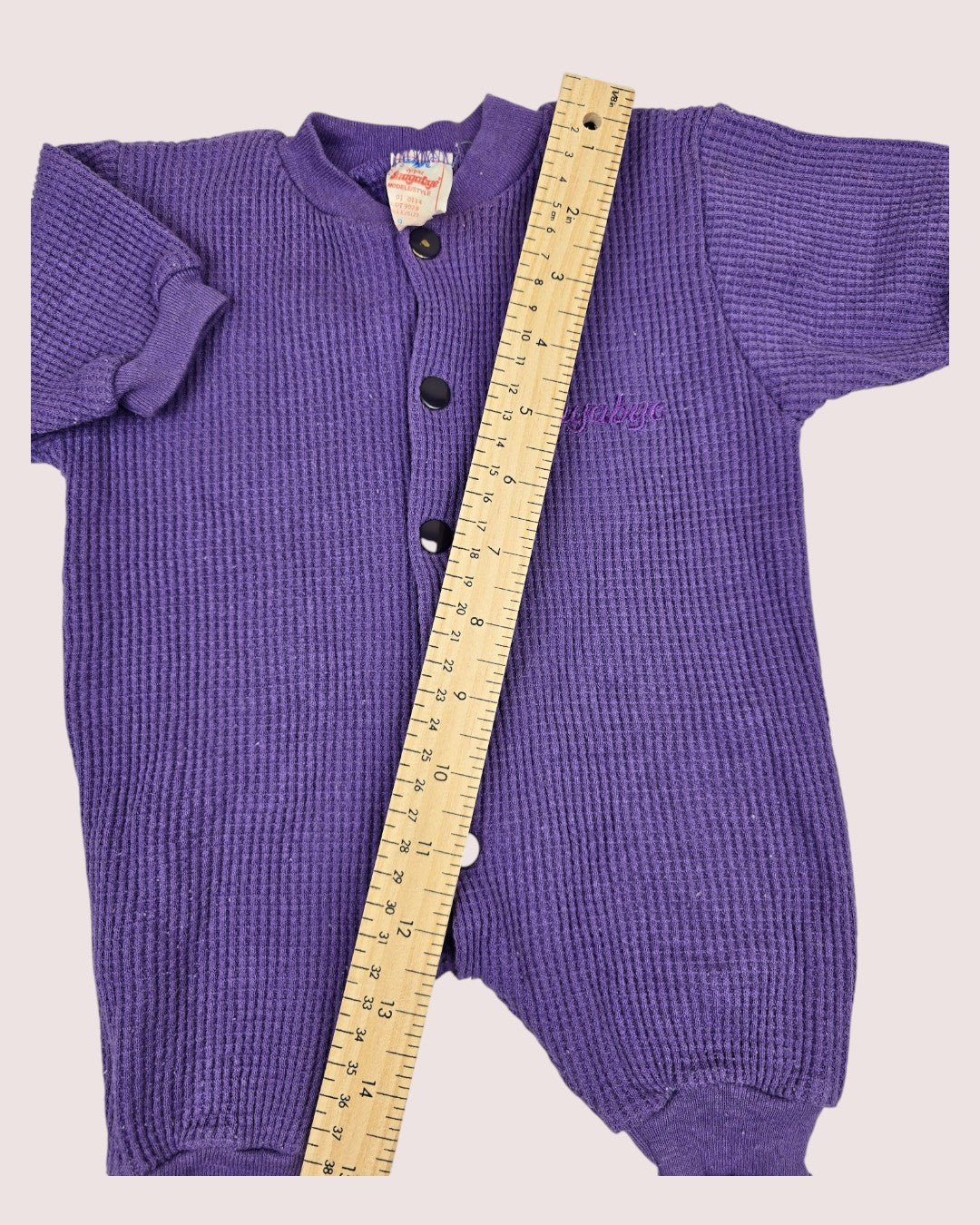 Vintage Snugabye waffle sleeper -purple Tagged 9lbs