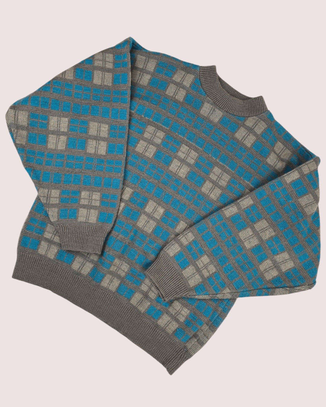 Vintage acrylic knit sweater Approx 6-8Y
