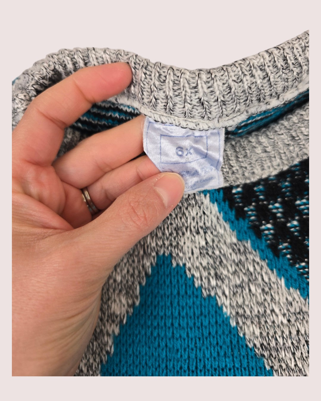 Vintage Sears acrylic knit Tagged 6X