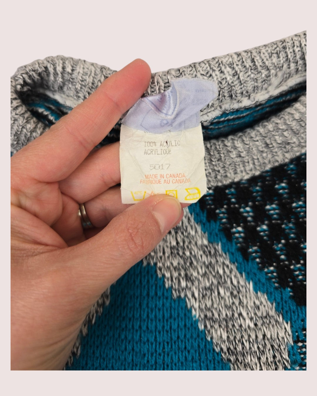 Vintage Sears acrylic knit Tagged 6X