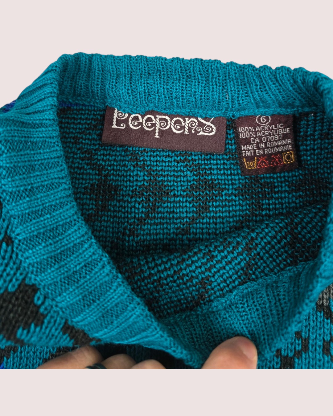 Vintage acrylic knit best for 4-5T
