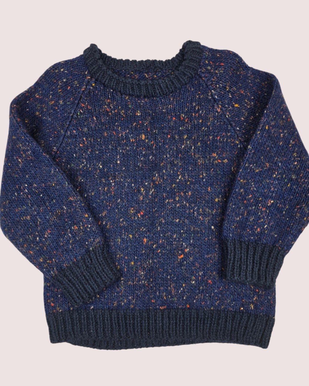 Handknit confetti knit Approx 4-6T