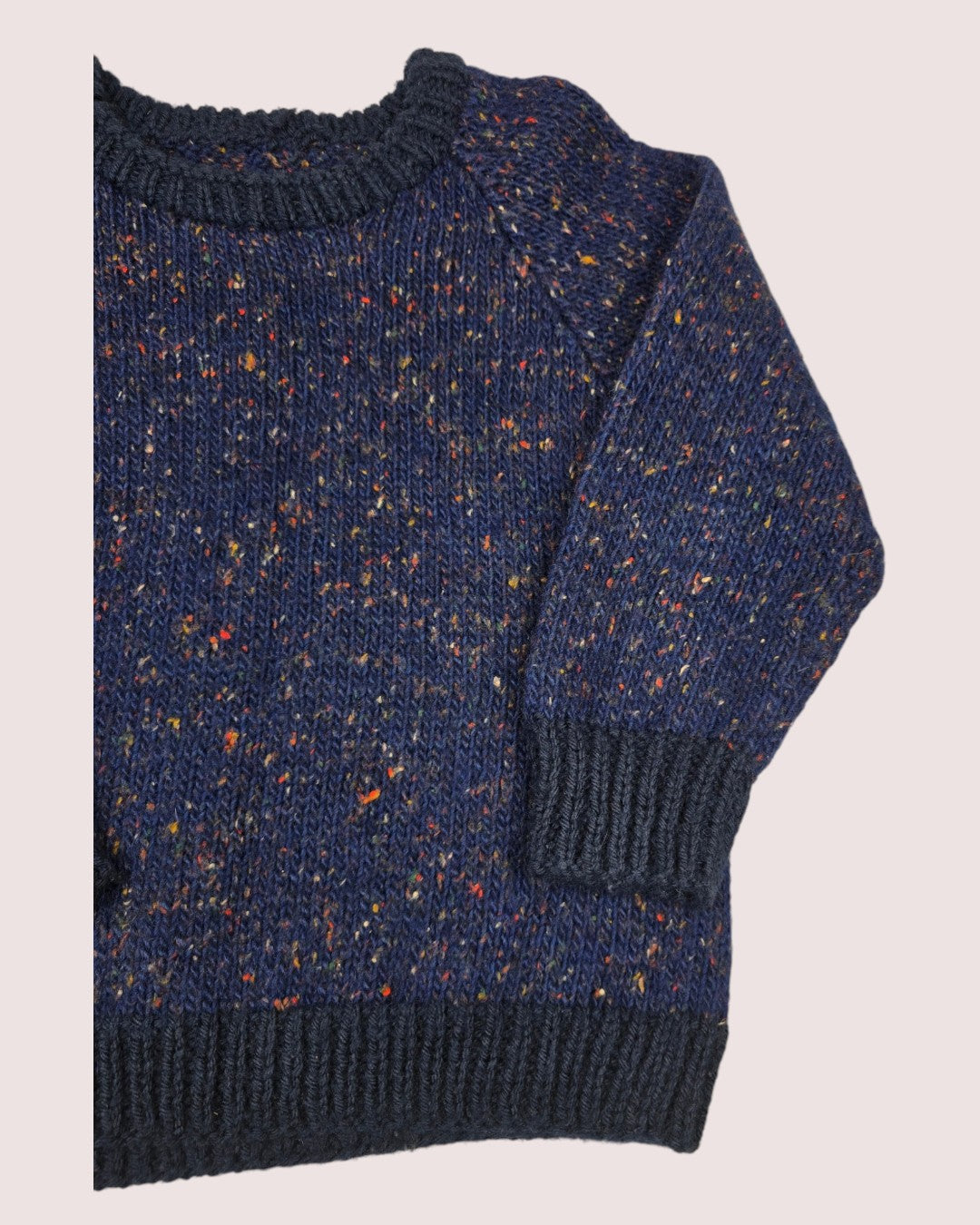 Handknit confetti knit Approx 4-6T