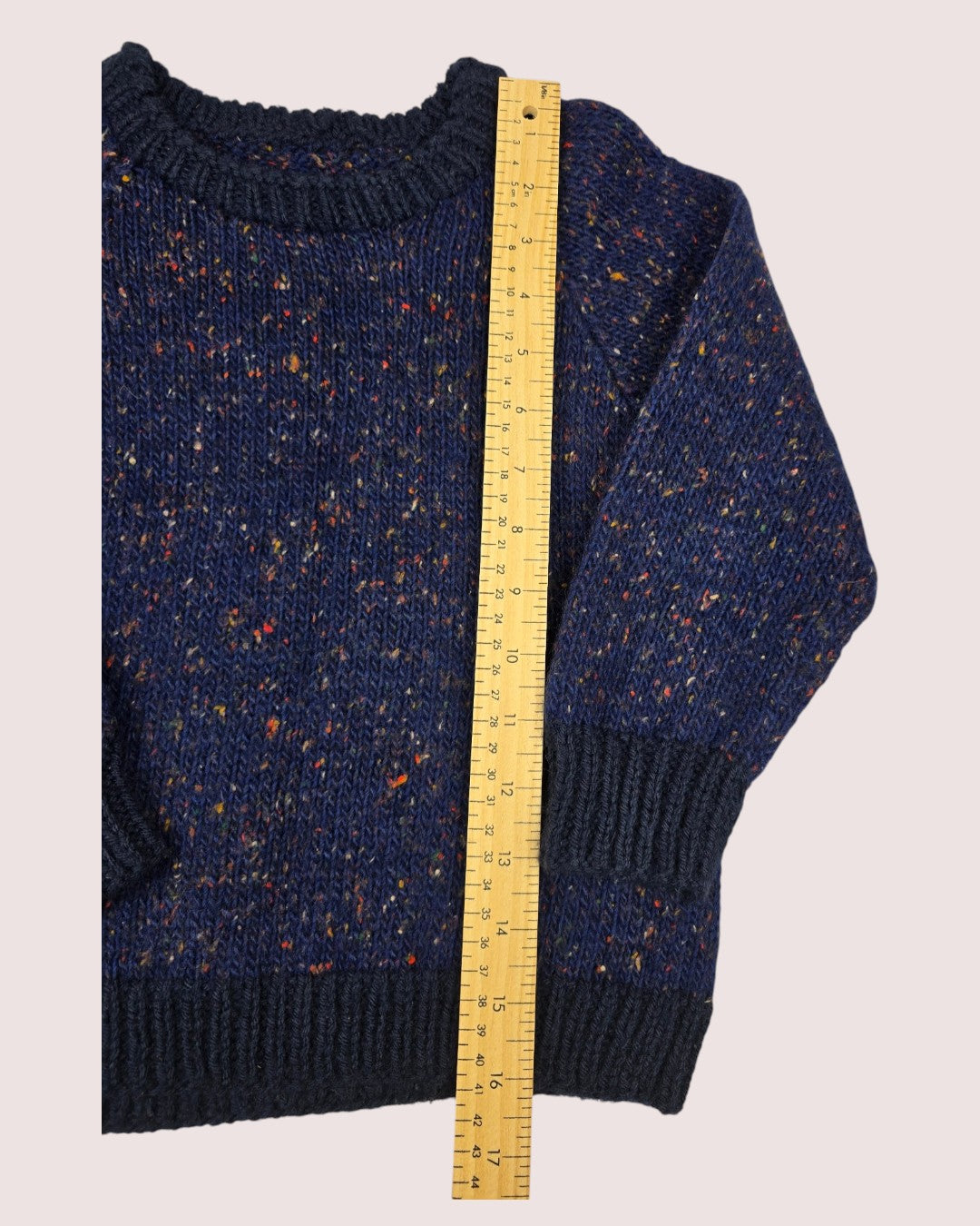 Handknit confetti knit Approx 4-6T
