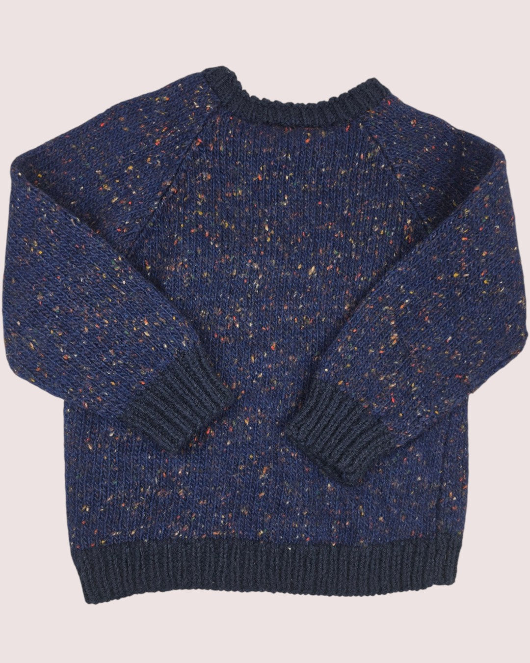 Handknit confetti knit Approx 4-6T