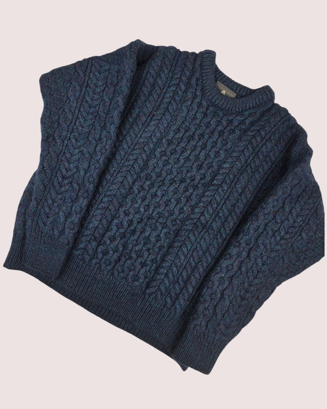 Aran mills fisherman cable knit sweater 6-8Y