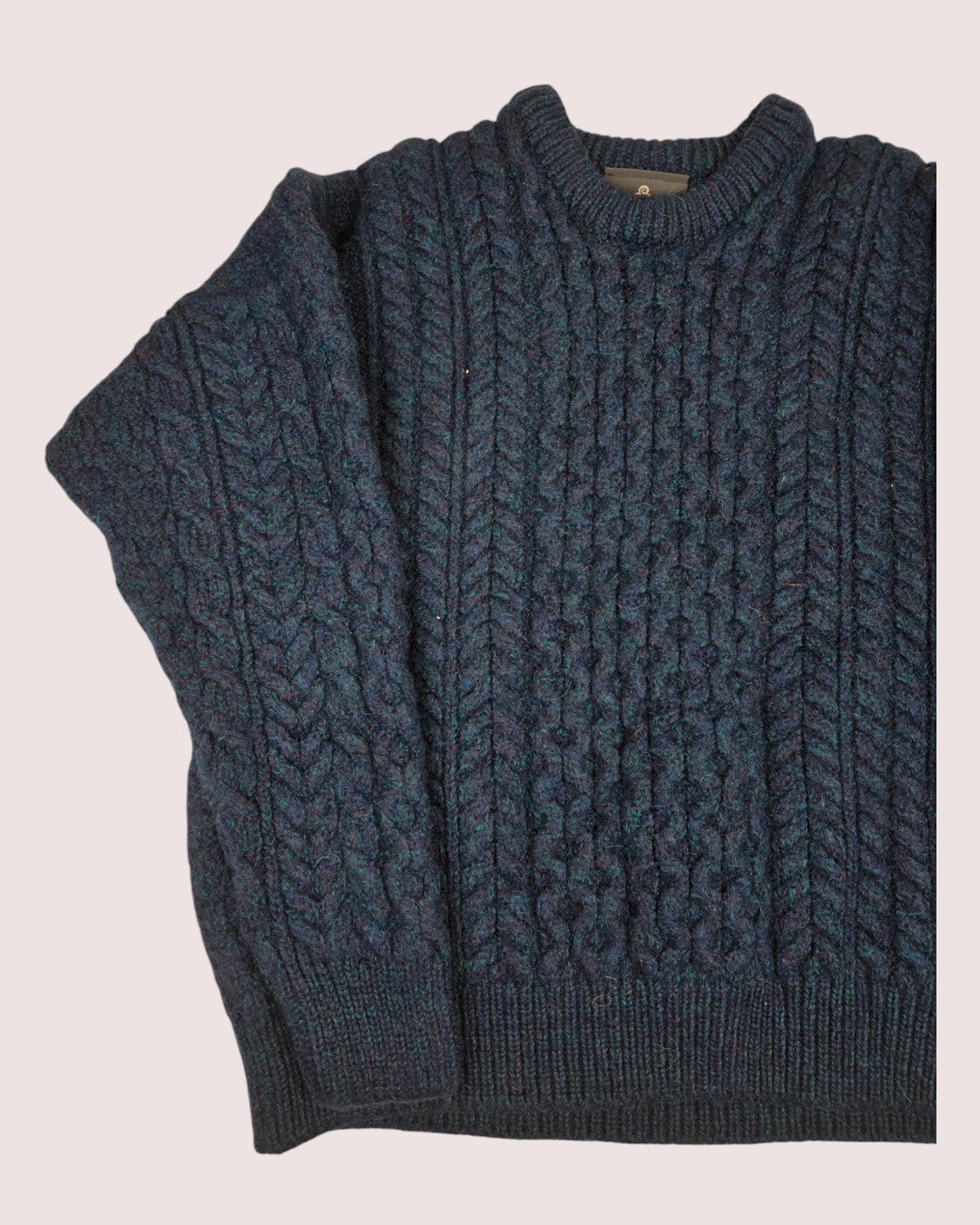 Aran mills fisherman cable knit sweater 6-8Y