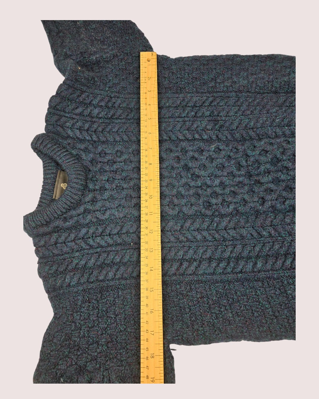 Aran mills fisherman cable knit sweater 6-8Y