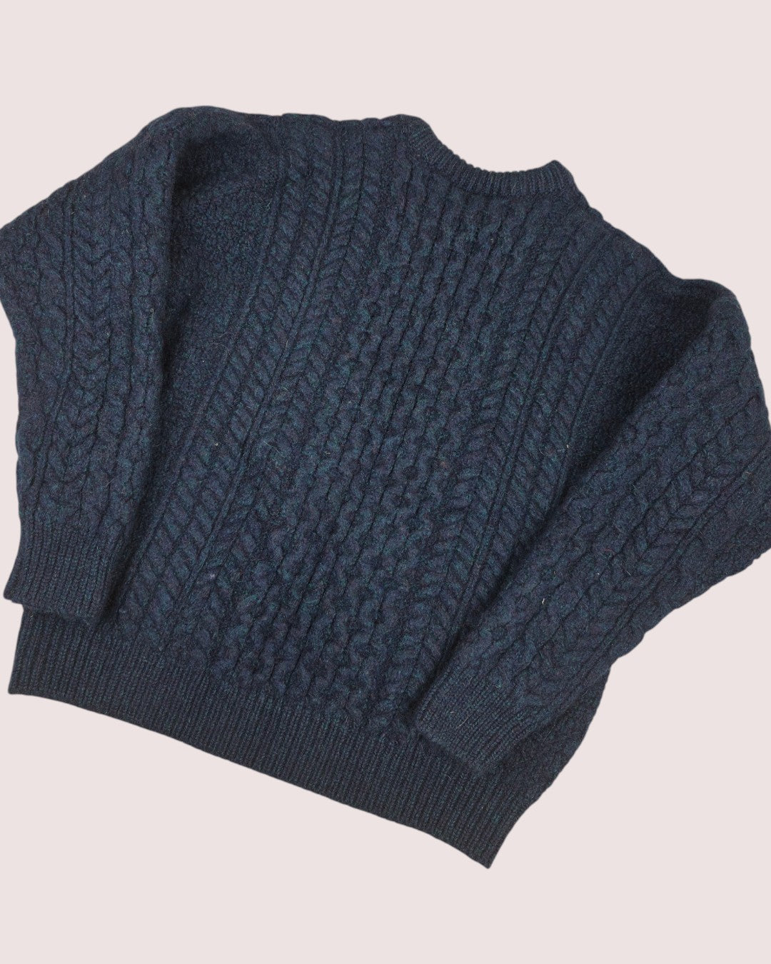 Aran mills fisherman cable knit sweater 6-8Y
