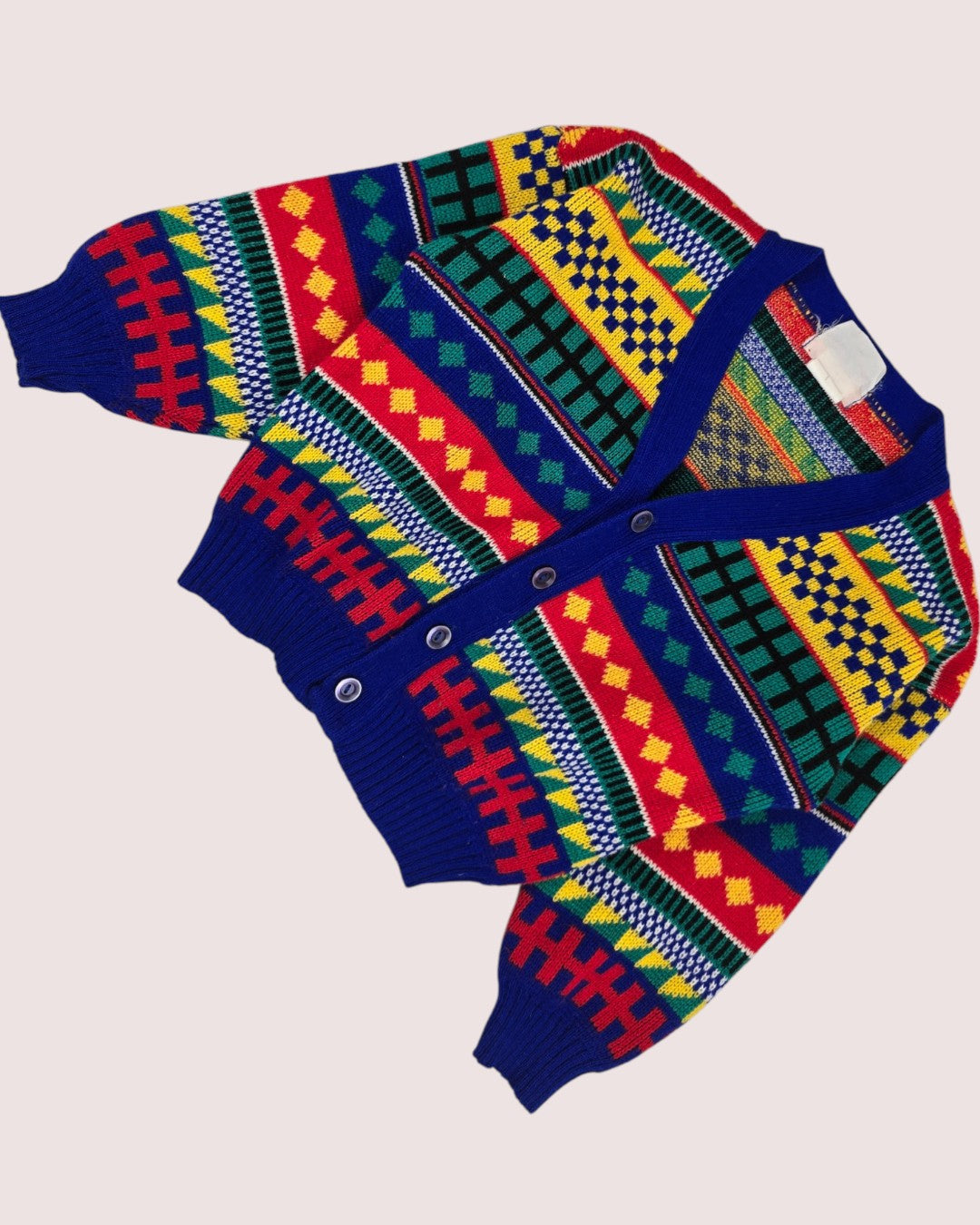 Vintage acrylic knit cardigan best for 4-5T