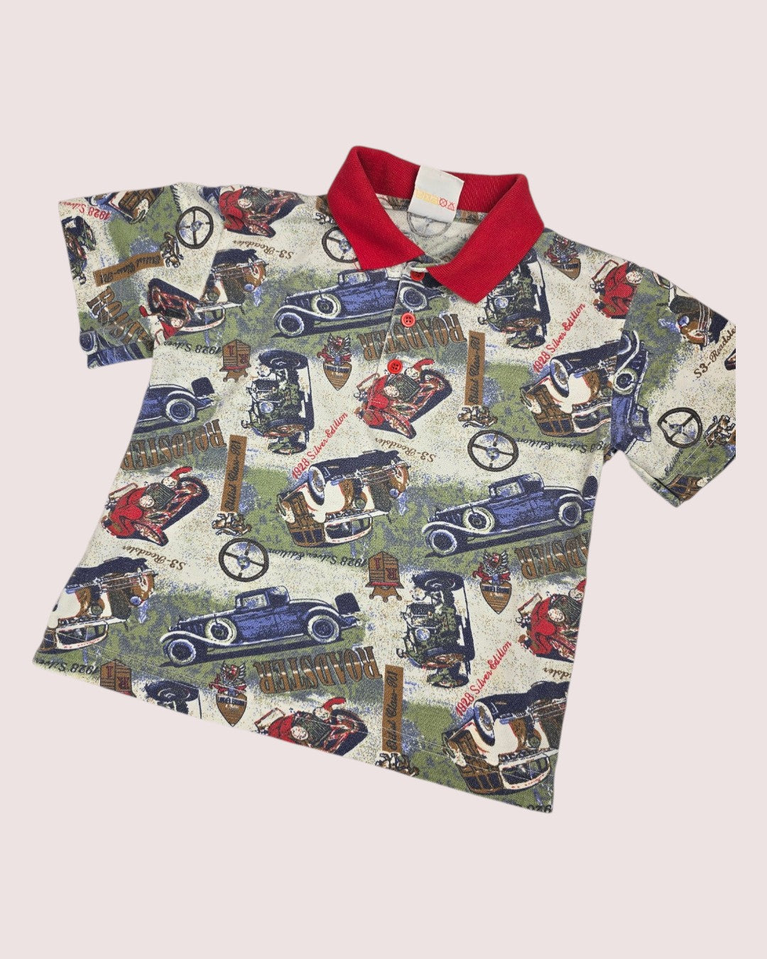 Vintage roadster polo tee Tagged 6x