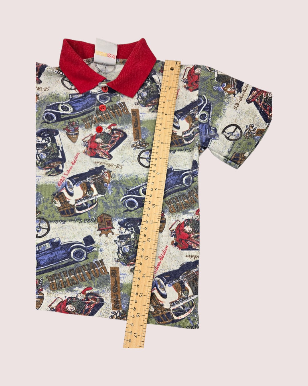 Vintage roadster polo tee Tagged 6x