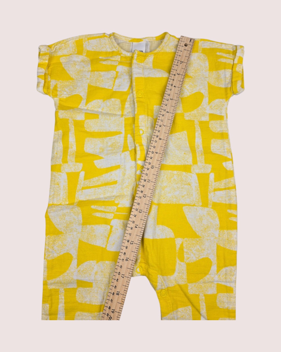 Open Edit abstract print romper 12m
