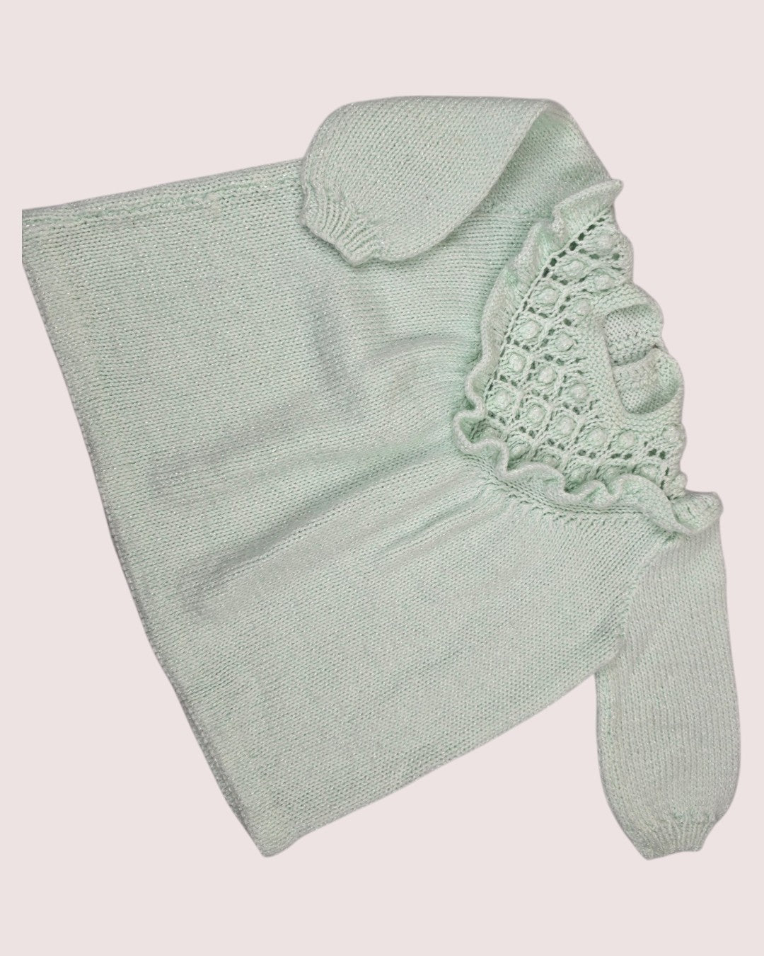 Pale green knit 2-3T