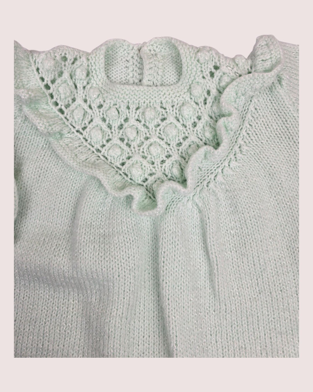 Pale green knit 2-3T