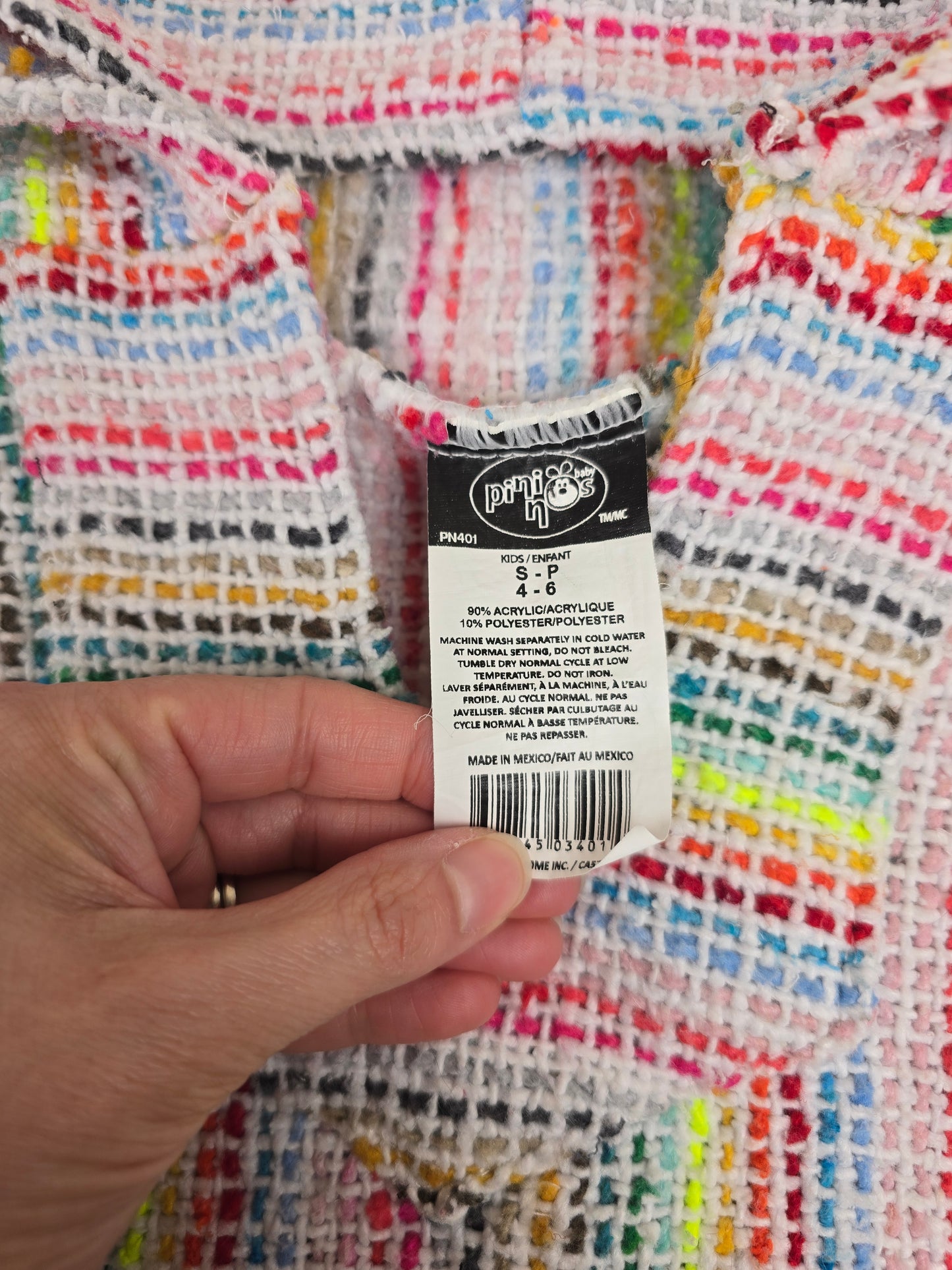 Colourful woven pullover 4-6T