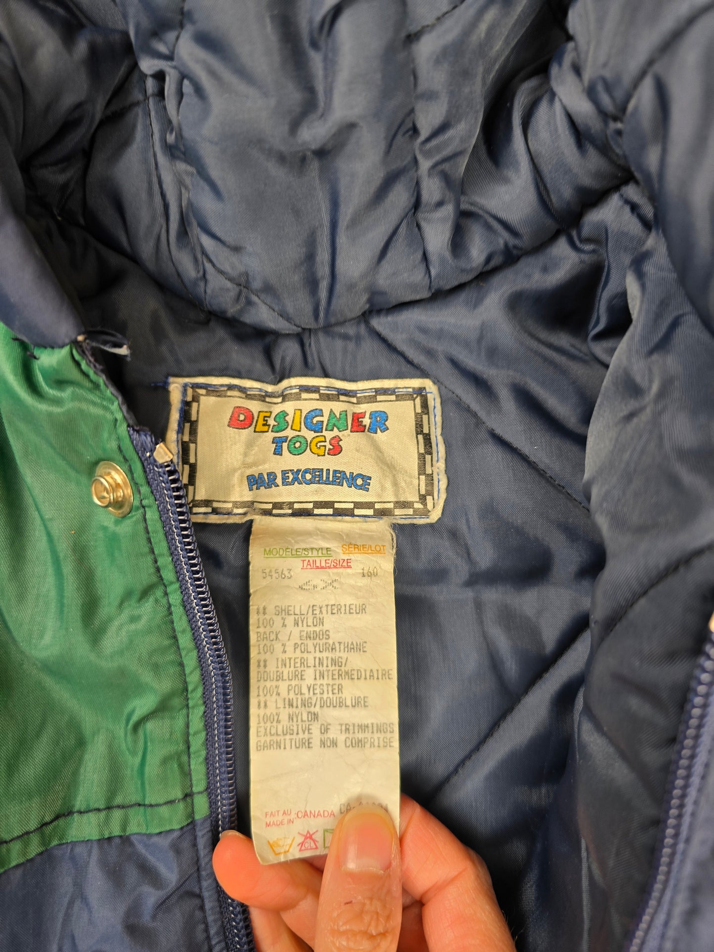 Vintage colourblock fall jacket 5-6T
