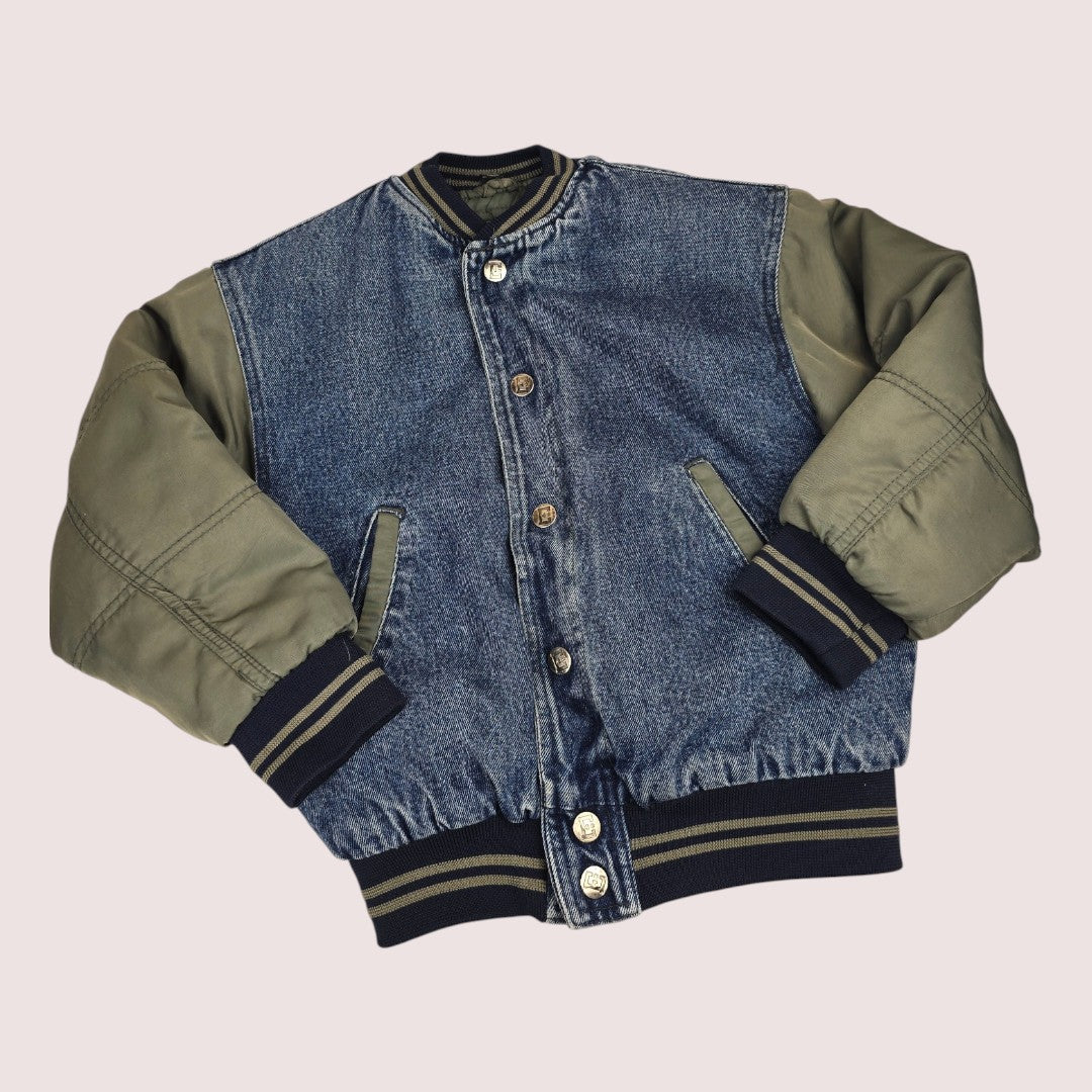 Vintage denim varsity jacket Youth S
