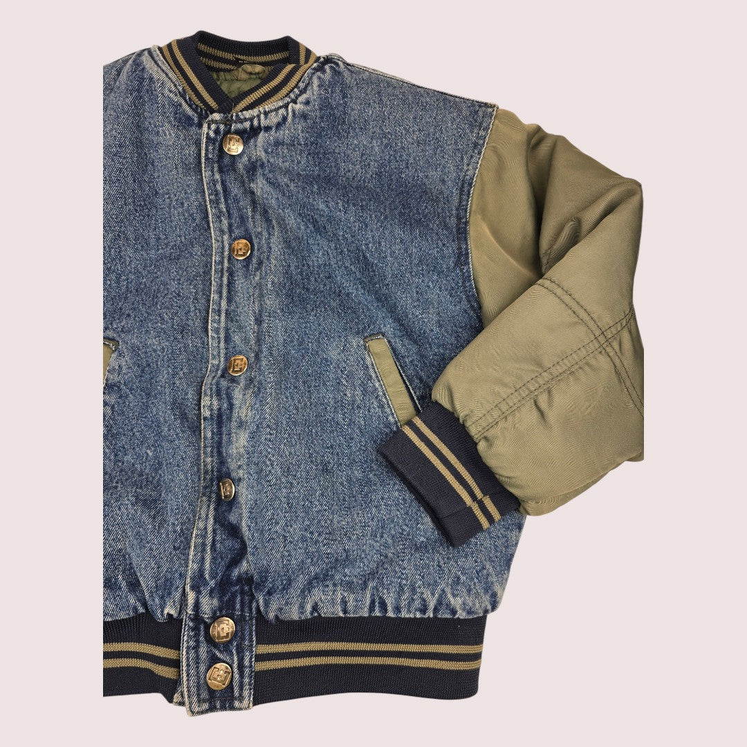 Vintage denim varsity jacket Youth S