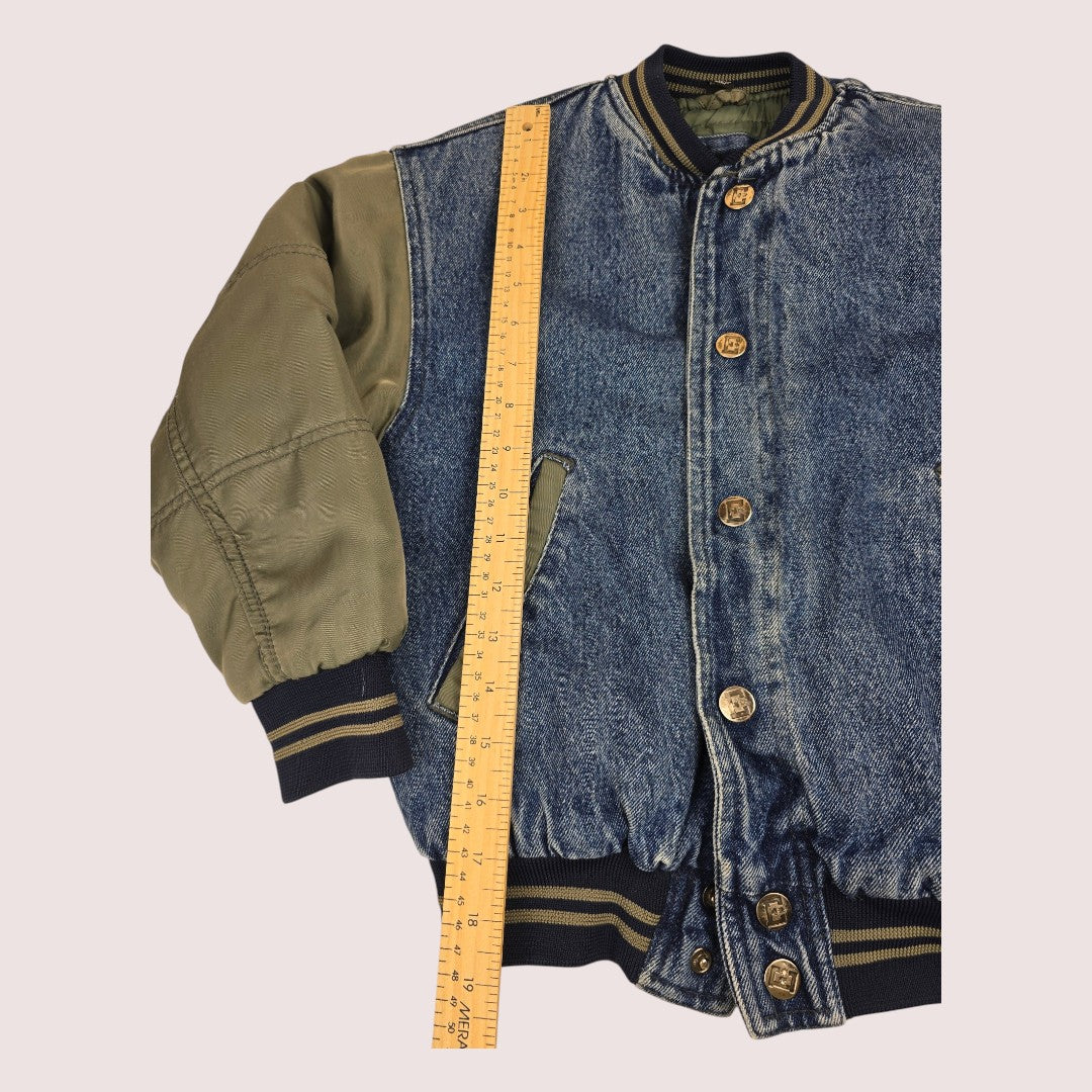 Vintage denim varsity jacket Youth S