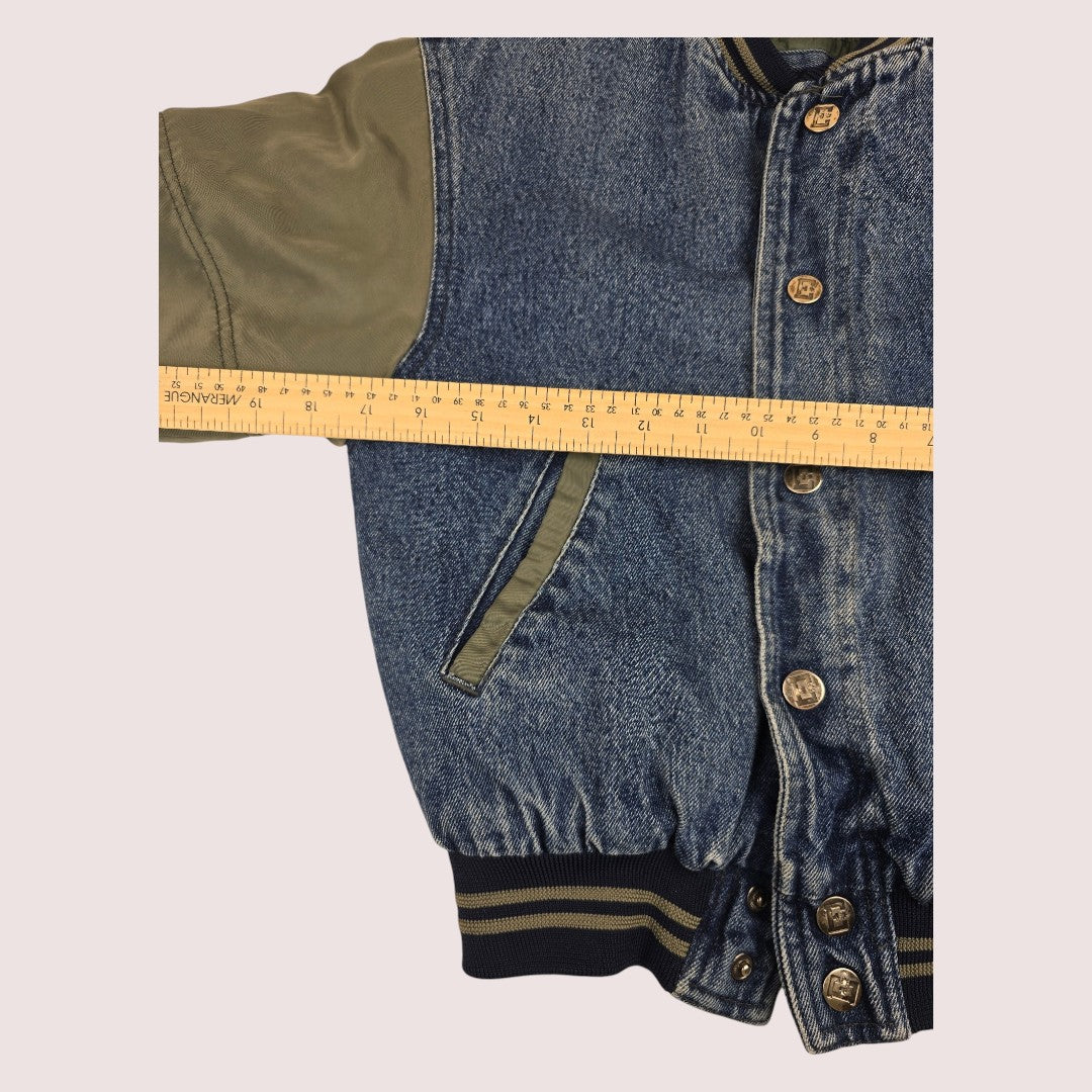 Vintage denim varsity jacket Youth S