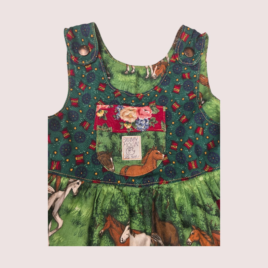 Handmade reversible horse dress approx 2T