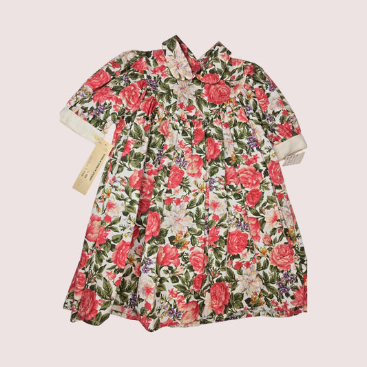 Vintage floral dress 3-4T New with tags