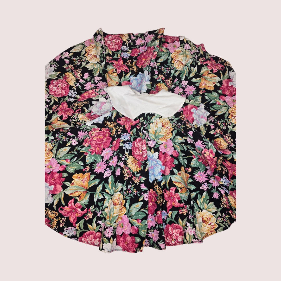Vintage Bonnie Jean floral dress 18-24m