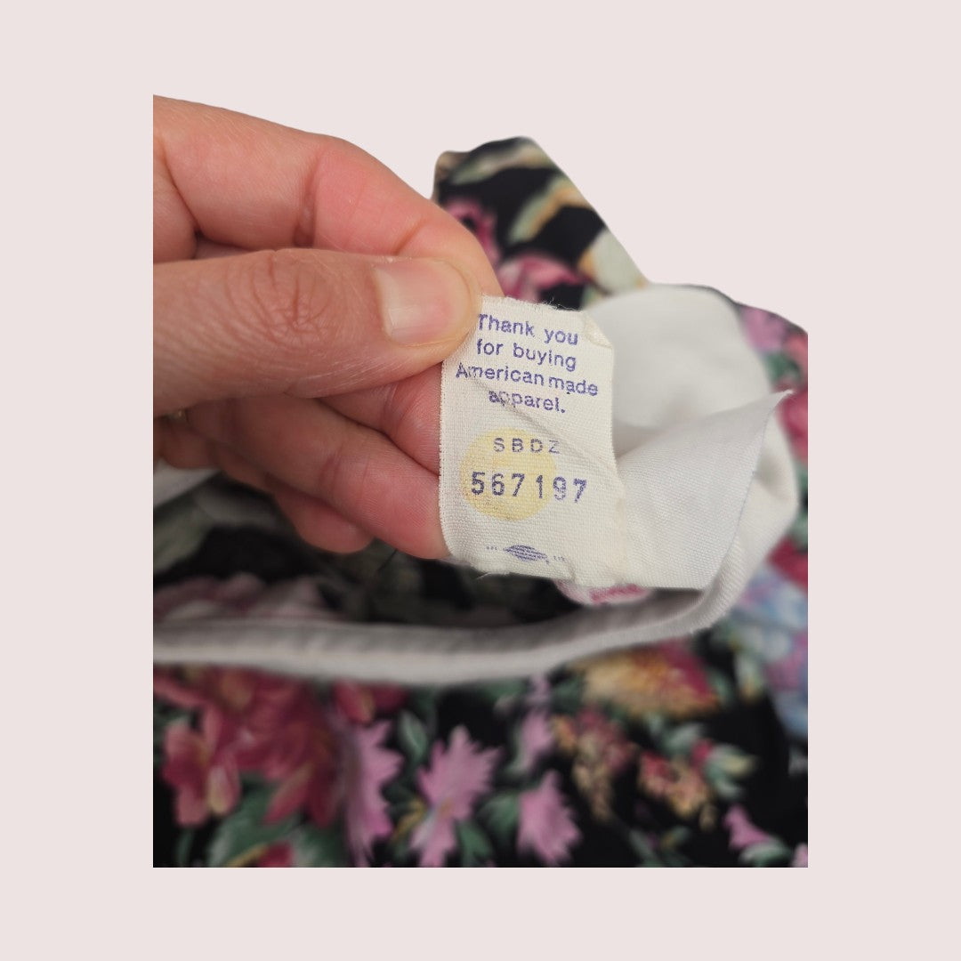Vintage Bonnie Jean floral dress 18-24m