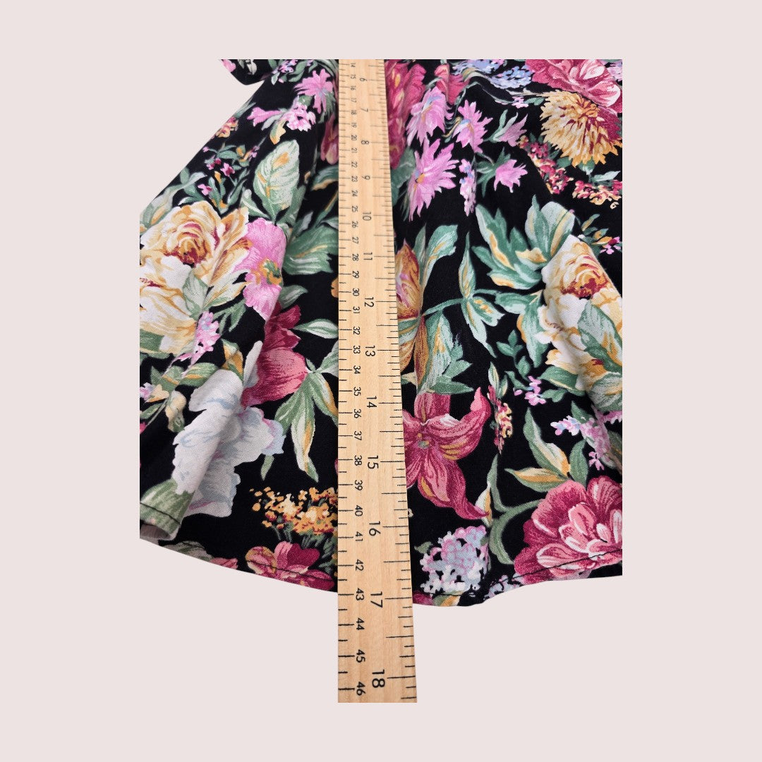 Vintage Bonnie Jean floral dress 18-24m
