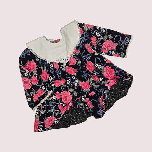 Vintage Sears Baby floral dress 12m