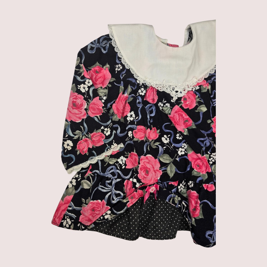Vintage Sears Baby floral dress 12m