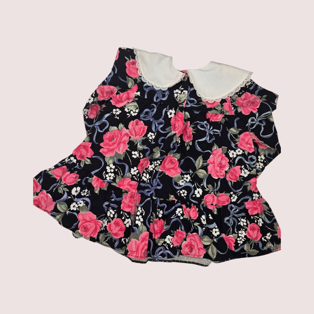 Vintage Sears Baby floral dress 12m