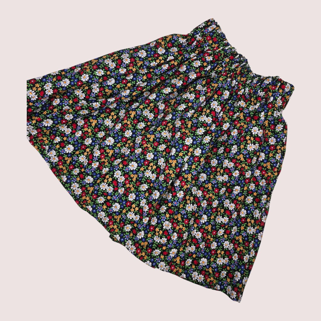 Handmade floral skirt 6-8Y