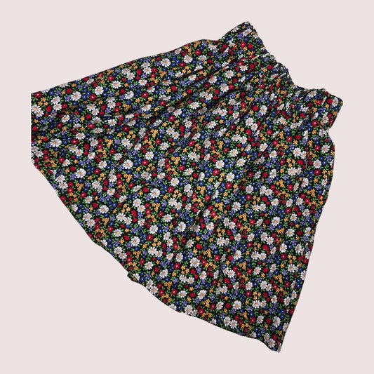 Handmade floral skirt 6-8Y
