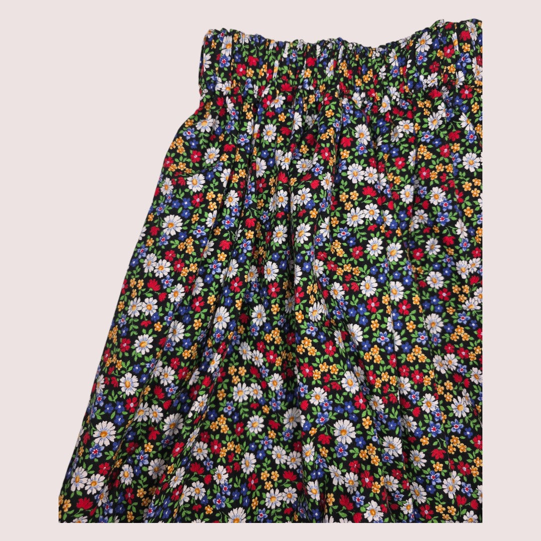 Handmade floral skirt 6-8Y