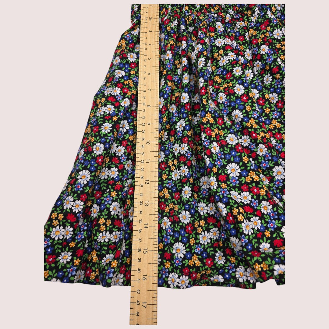 Handmade floral skirt 6-8Y