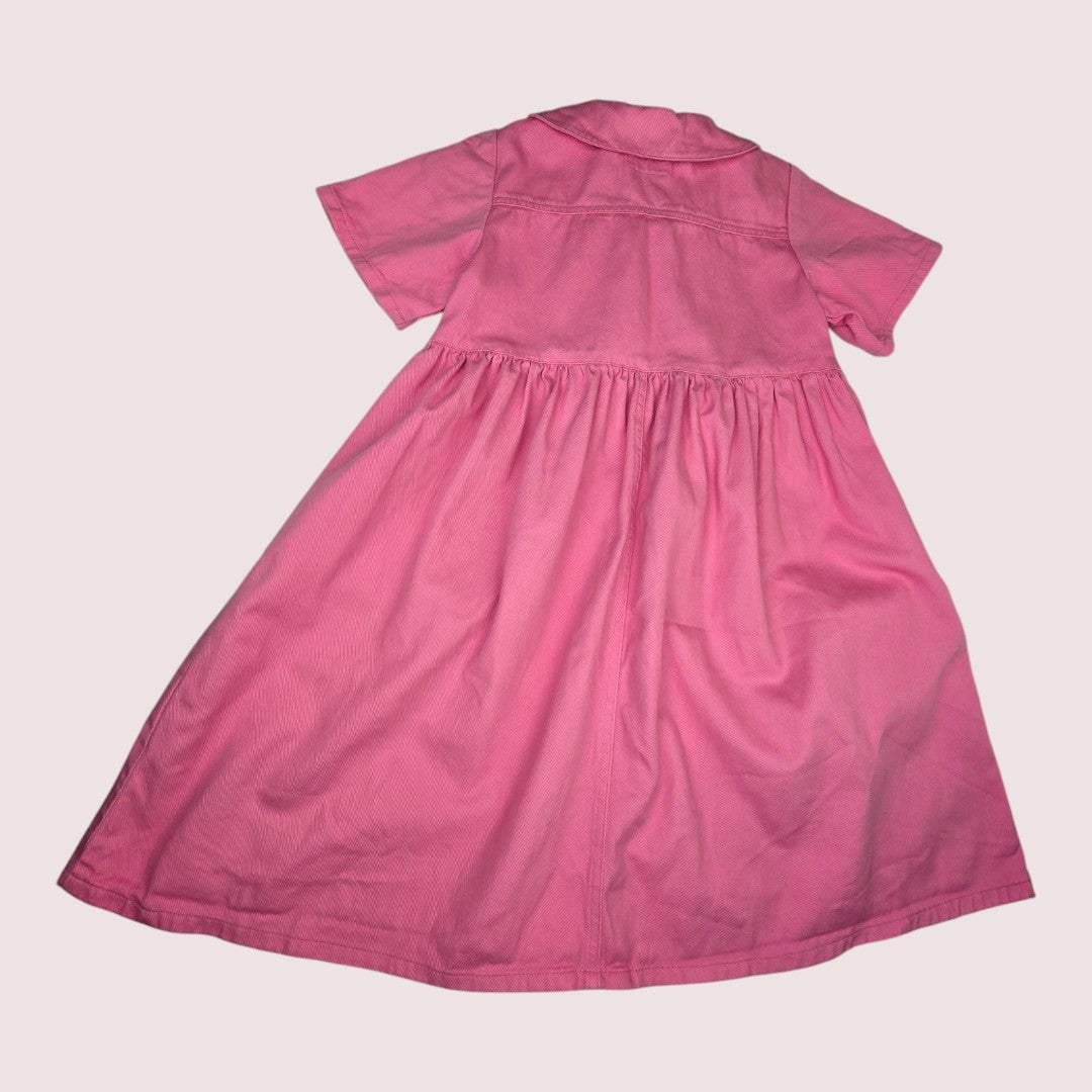 Vintage Nevada pink denim dress 7-8Y