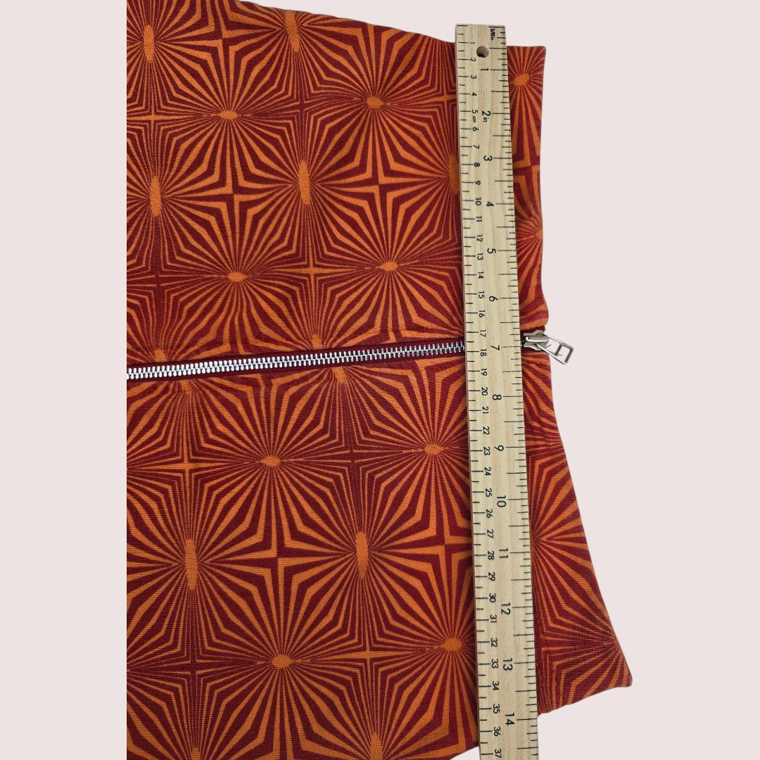 Vintage geometric print zip skirt Youth Large 14-16Y