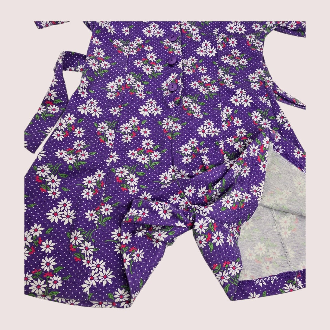 Vintage Colours floral romper 8-12Y