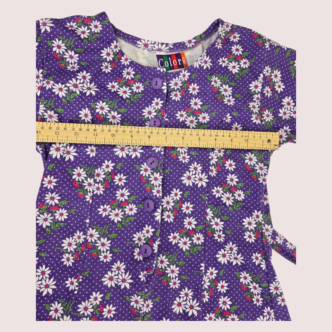 Vintage Colours floral romper 8-12Y