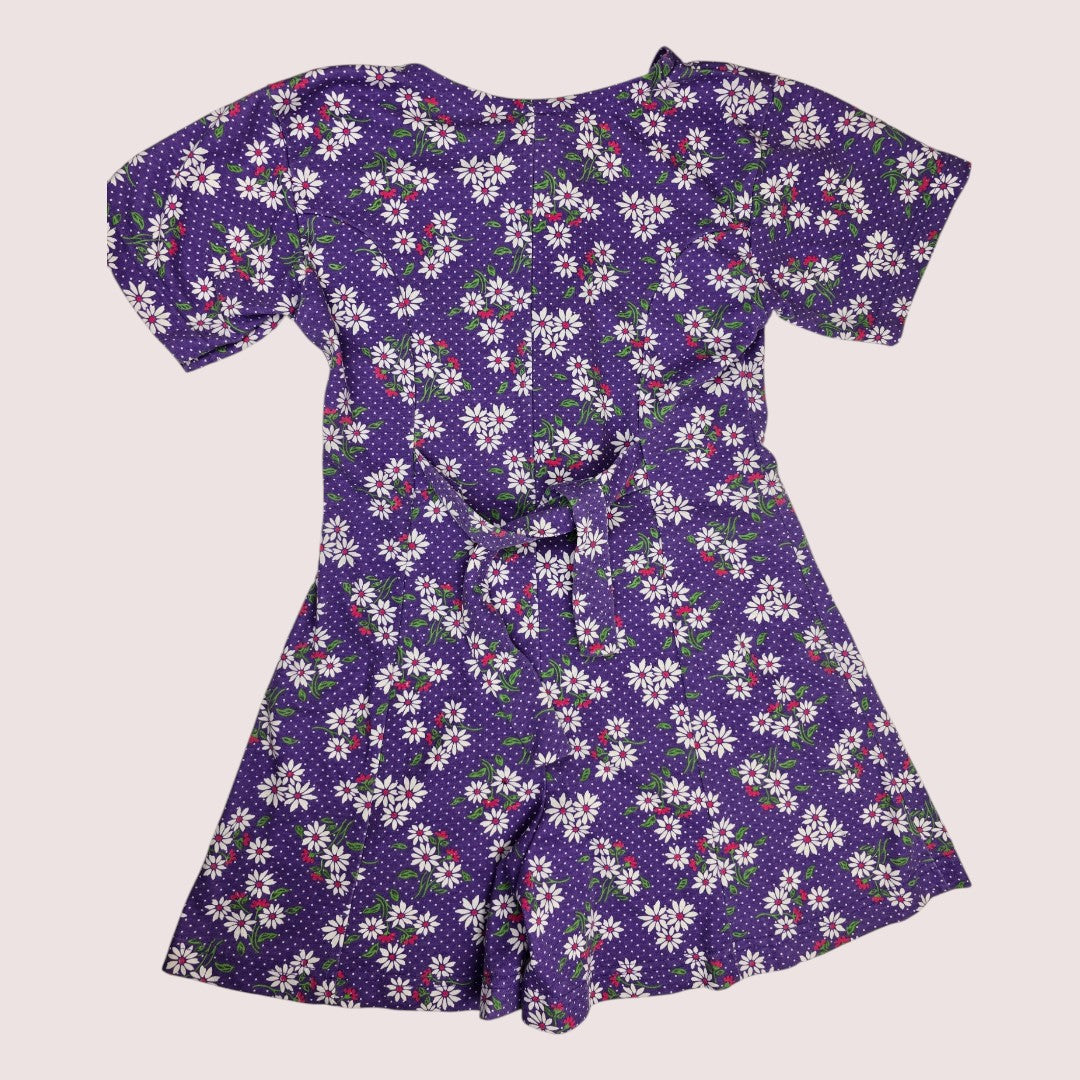 Vintage Colours floral romper 8-12Y