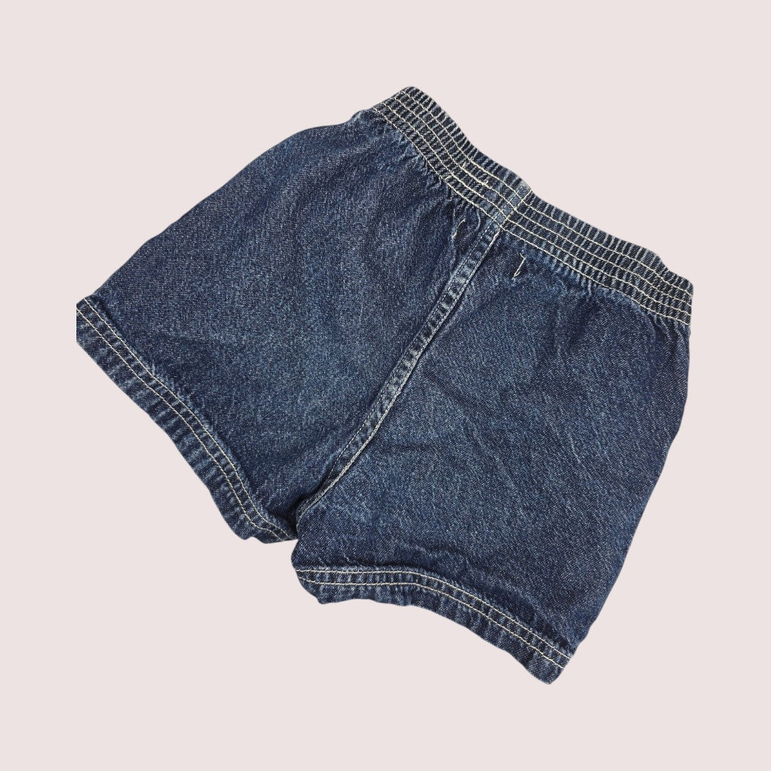 Vintage Gymboree rainbow tag jean shorts 9-24m