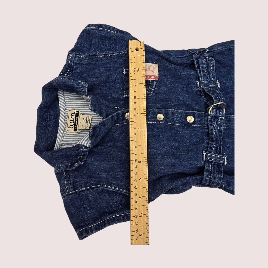 Vintage Bum Girls denim dress Tagged 3